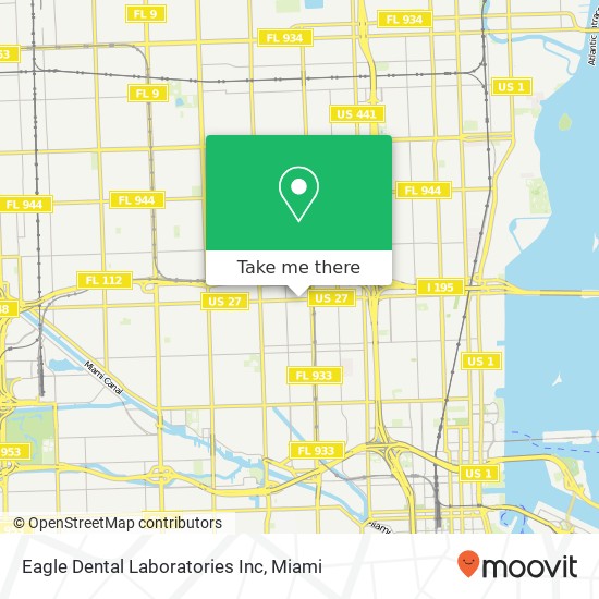 Mapa de Eagle Dental Laboratories Inc