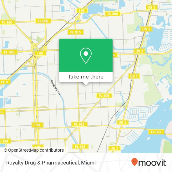 Mapa de Royalty Drug & Pharmaceutical