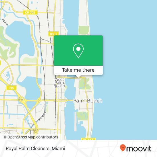 Mapa de Royal Palm Cleaners