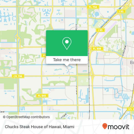 Mapa de Chucks Steak House of Hawaii