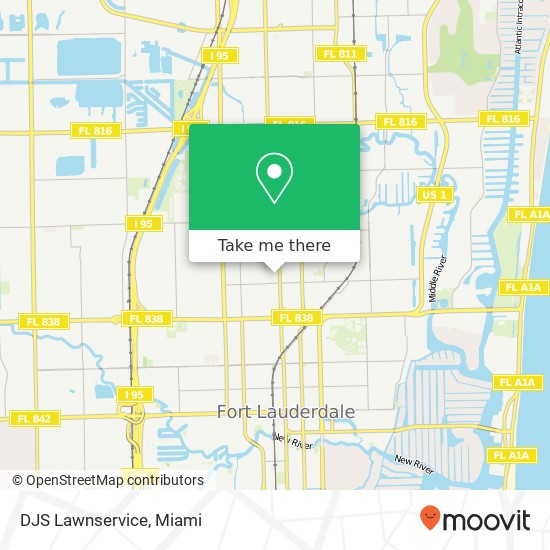 DJS Lawnservice map