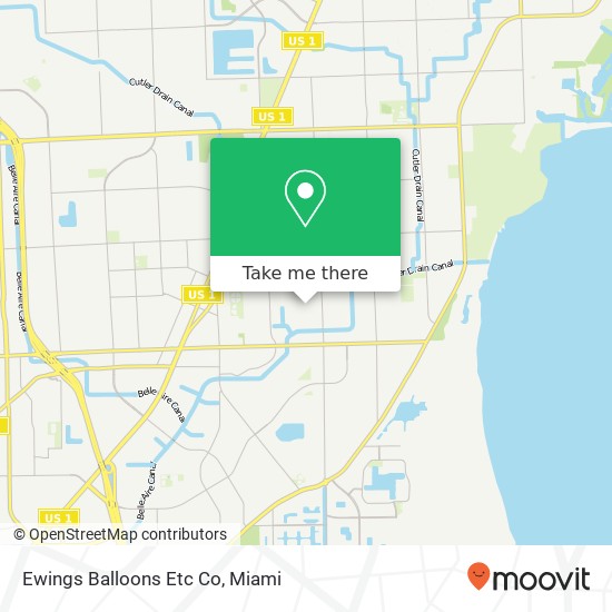 Mapa de Ewings Balloons Etc Co
