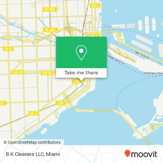 B K Cleaners LLC map