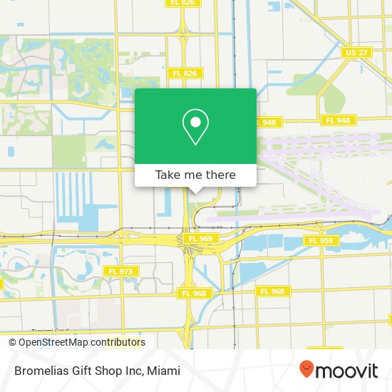 Mapa de Bromelias Gift Shop Inc