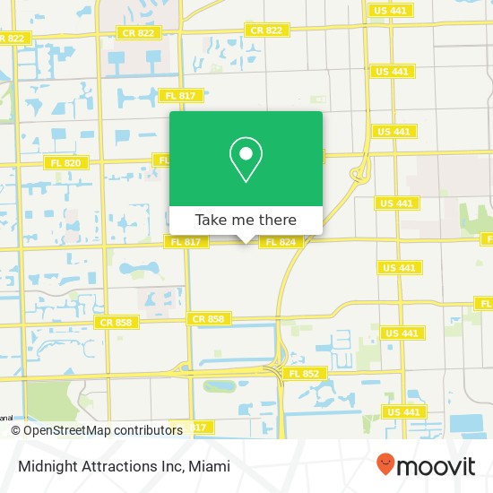Mapa de Midnight Attractions Inc