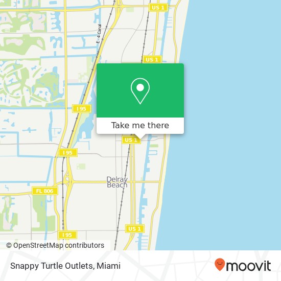 Snappy Turtle Outlets map