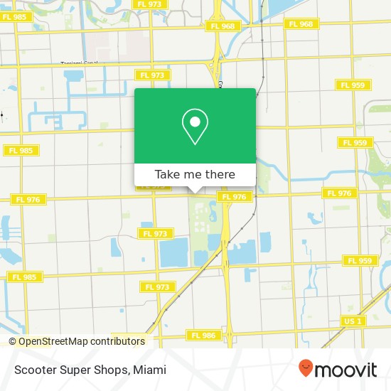 Scooter Super Shops map