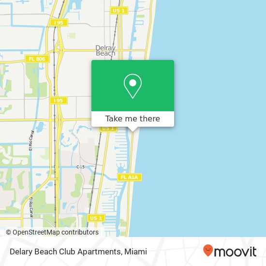 Delary Beach Club Apartments map