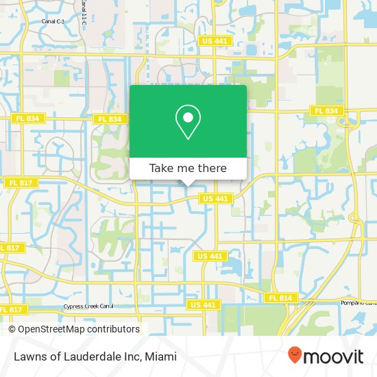 Lawns of Lauderdale Inc map