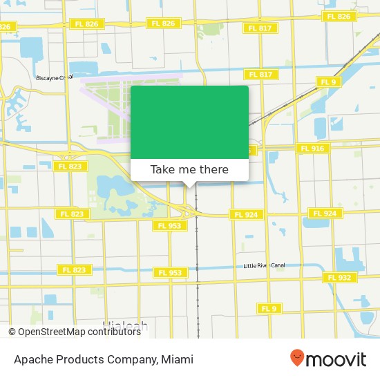 Apache Products Company map