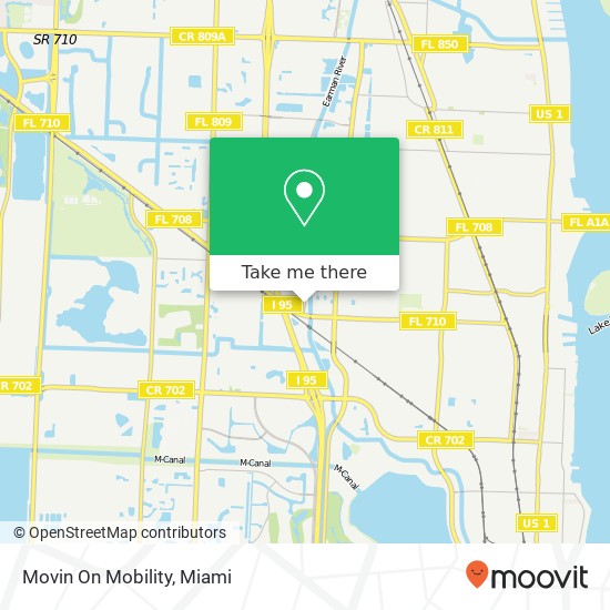 Mapa de Movin On Mobility