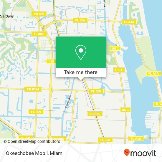 Okeechobee Mobil map