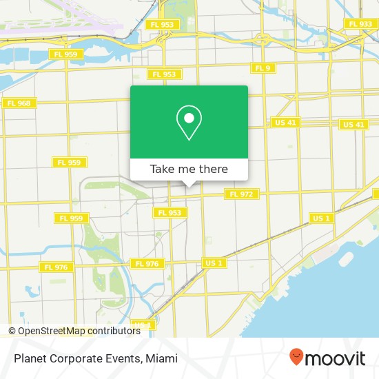 Planet Corporate Events map