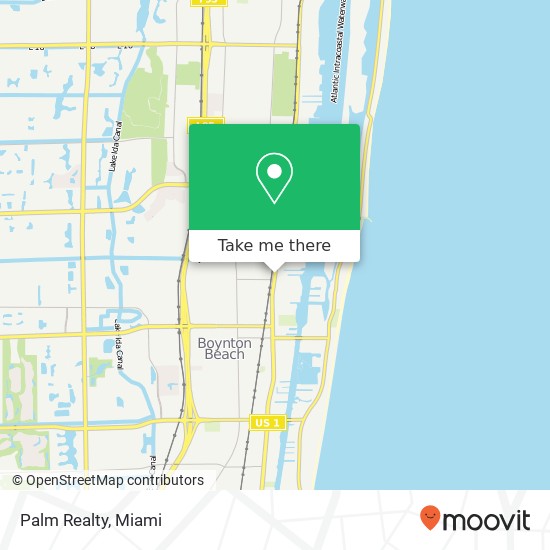 Palm Realty map