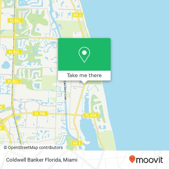 Mapa de Coldwell Banker Florida