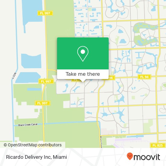 Mapa de Ricardo Delivery Inc