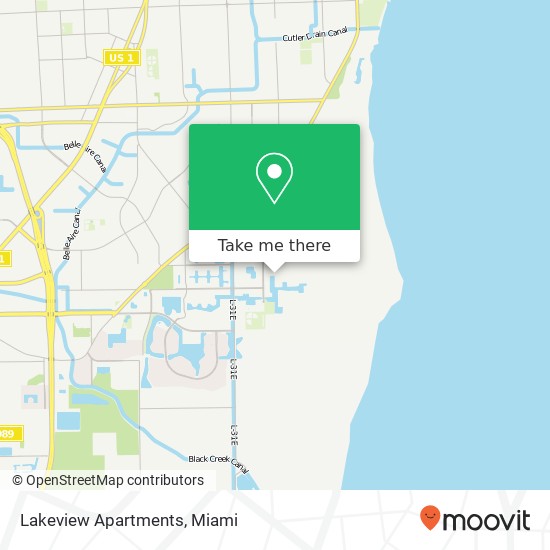 Mapa de Lakeview Apartments