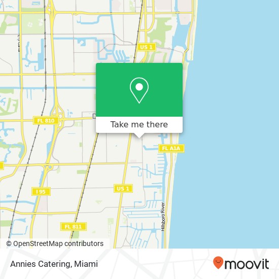 Annies Catering map