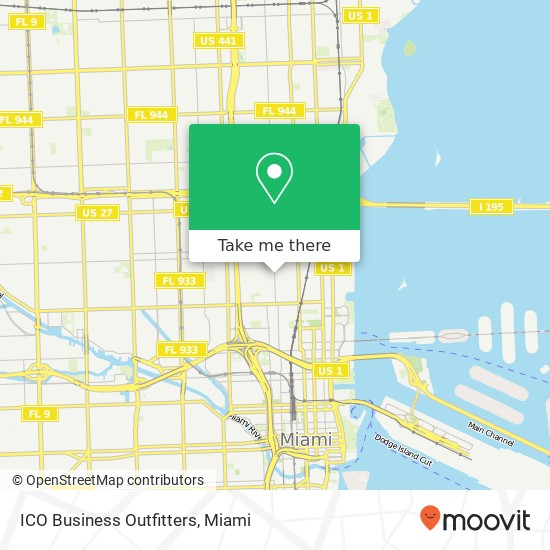 Mapa de ICO Business Outfitters