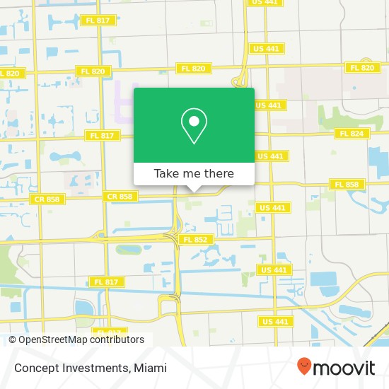 Concept Investments map