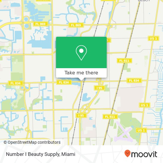 Number I Beauty Supply map