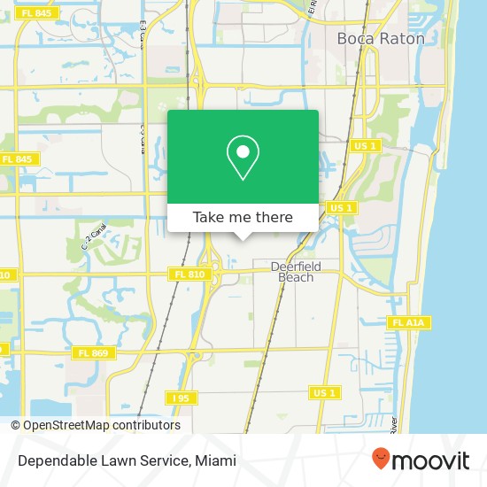 Dependable Lawn Service map