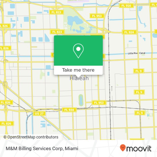 Mapa de M&M Billing Services Corp