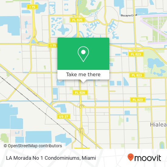 LA Morada No 1 Condominiums map