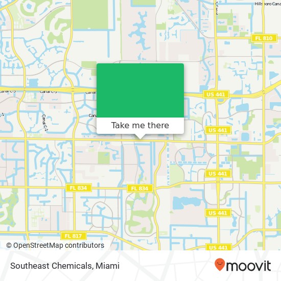 Southeast Chemicals map