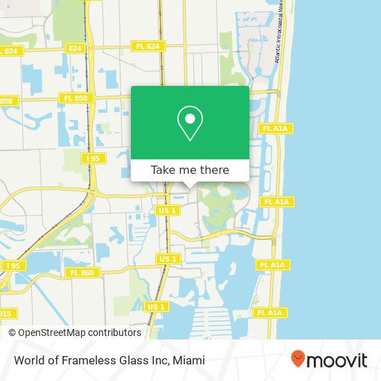 World of Frameless Glass Inc map