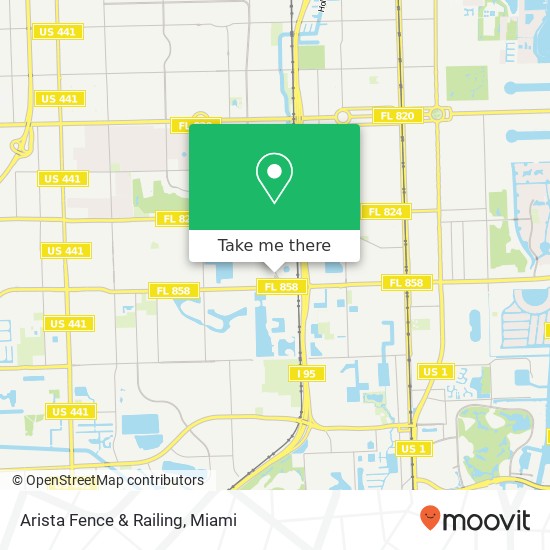 Arista Fence & Railing map