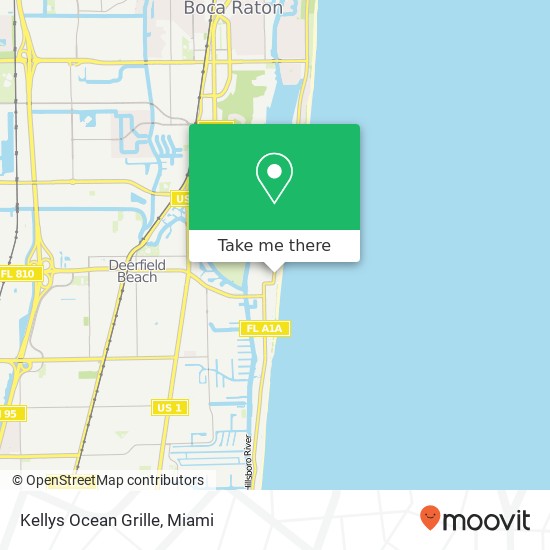 Kellys Ocean Grille map