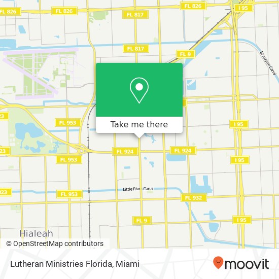Mapa de Lutheran Ministries Florida