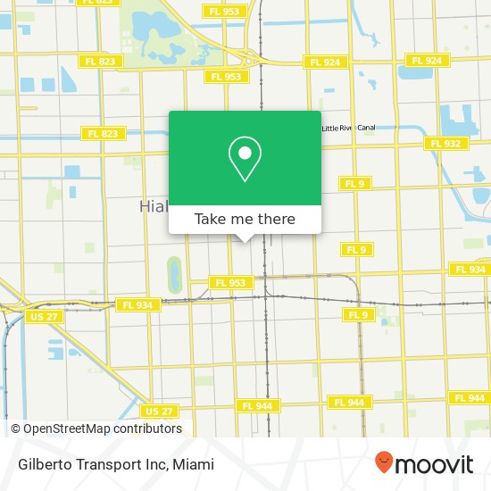 Mapa de Gilberto Transport Inc