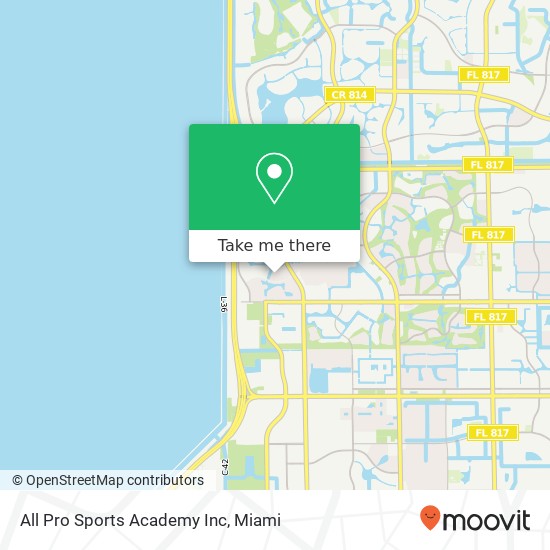 Mapa de All Pro Sports Academy Inc
