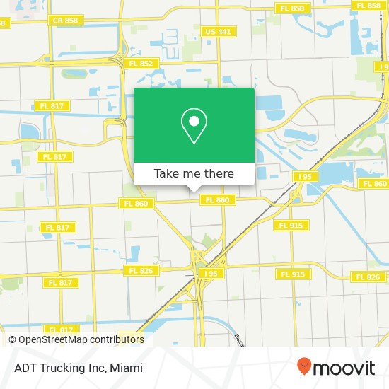 ADT Trucking Inc map