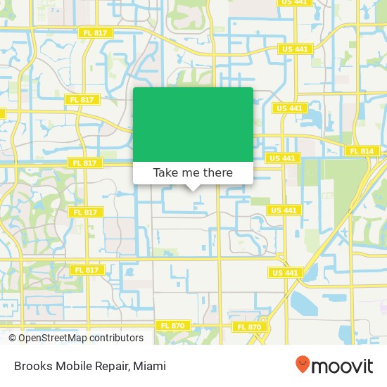 Brooks Mobile Repair map