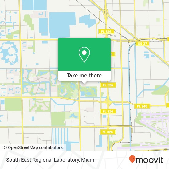 South East Regional Laboratory map