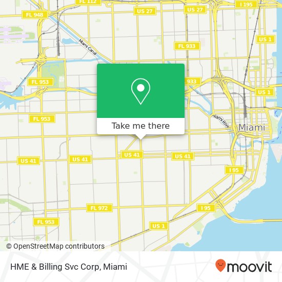 HME & Billing Svc Corp map