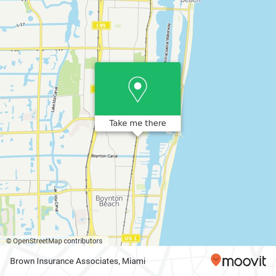 Brown Insurance Associates map