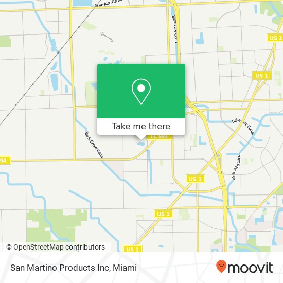 Mapa de San Martino Products Inc