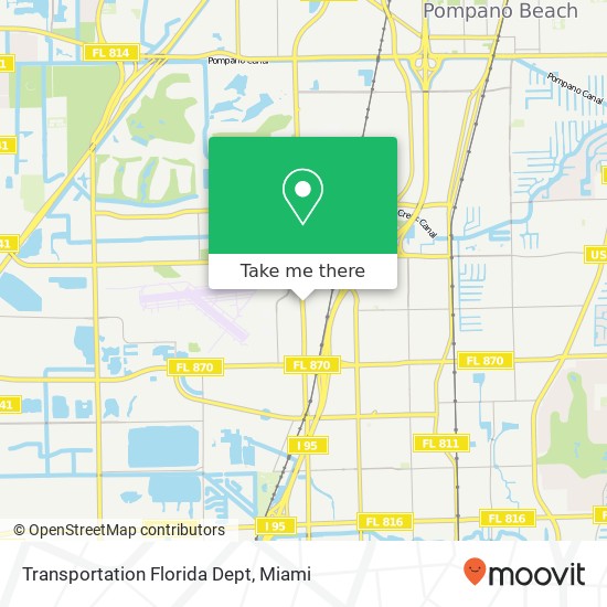 Transportation Florida Dept map