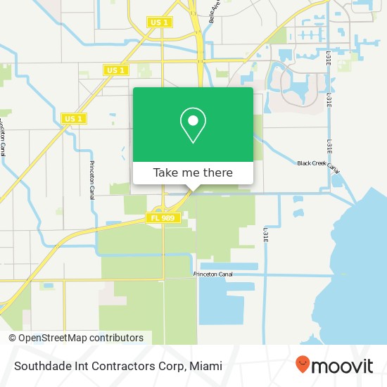 Southdade Int Contractors Corp map