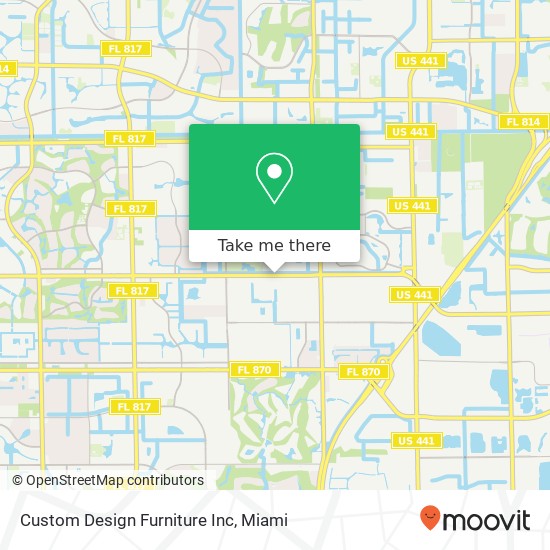 Custom Design Furniture Inc map