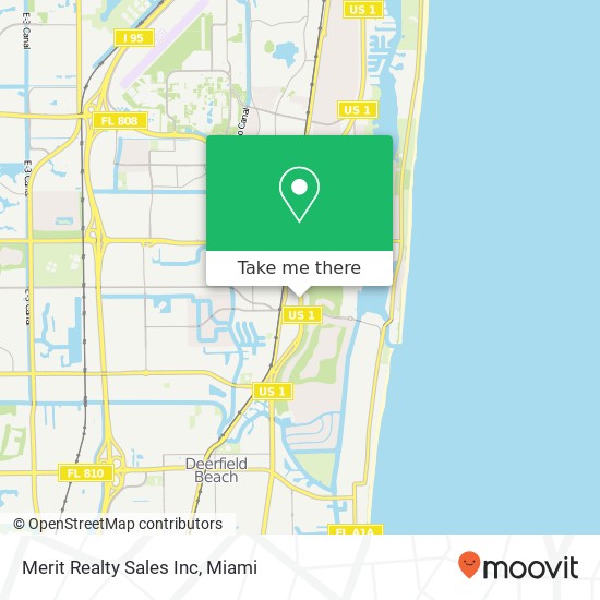 Merit Realty Sales Inc map