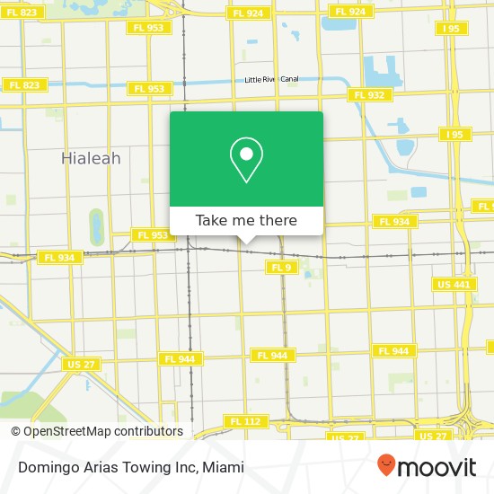 Domingo Arias Towing Inc map