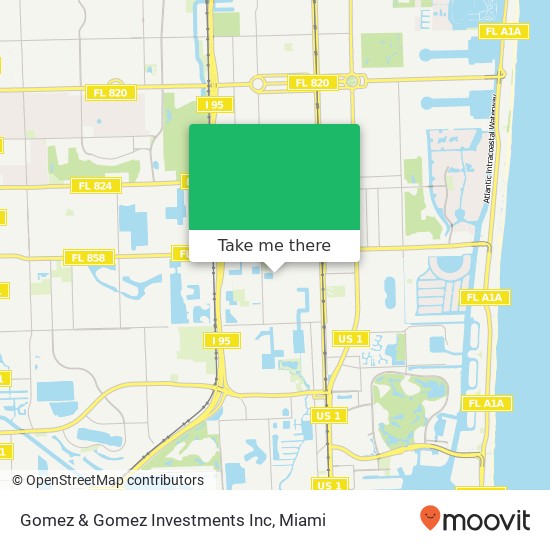 Gomez & Gomez Investments Inc map