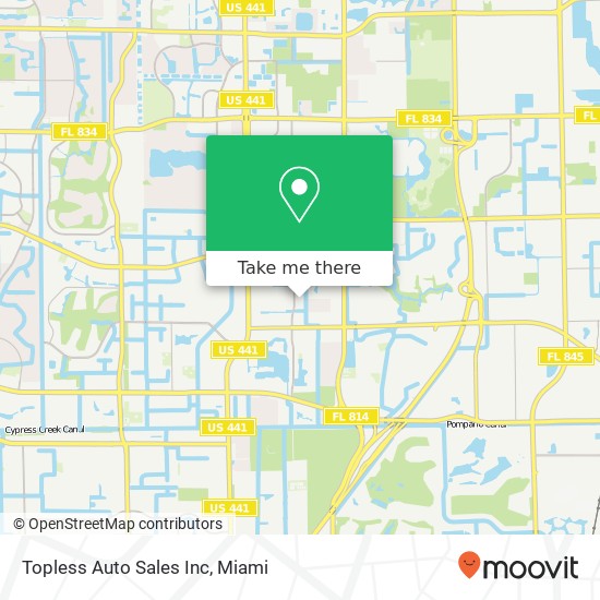 Topless Auto Sales Inc map
