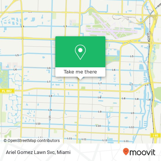 Ariel Gomez Lawn Svc map