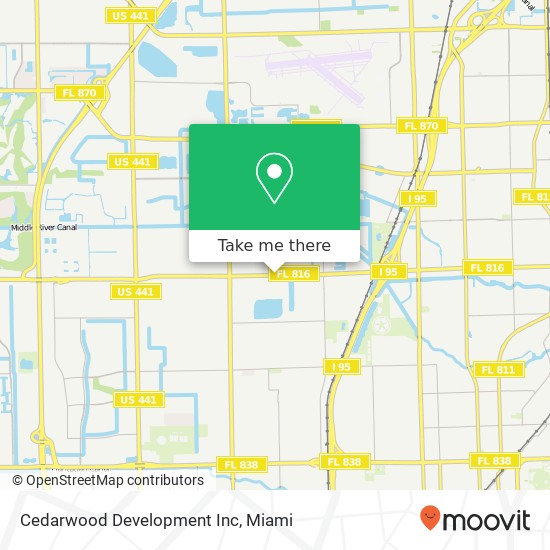 Cedarwood Development Inc map
